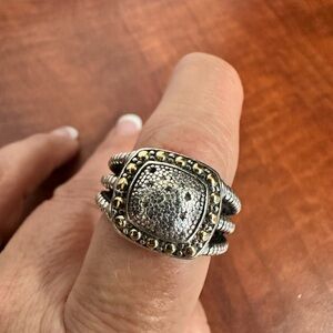 Silver and Gold Ring